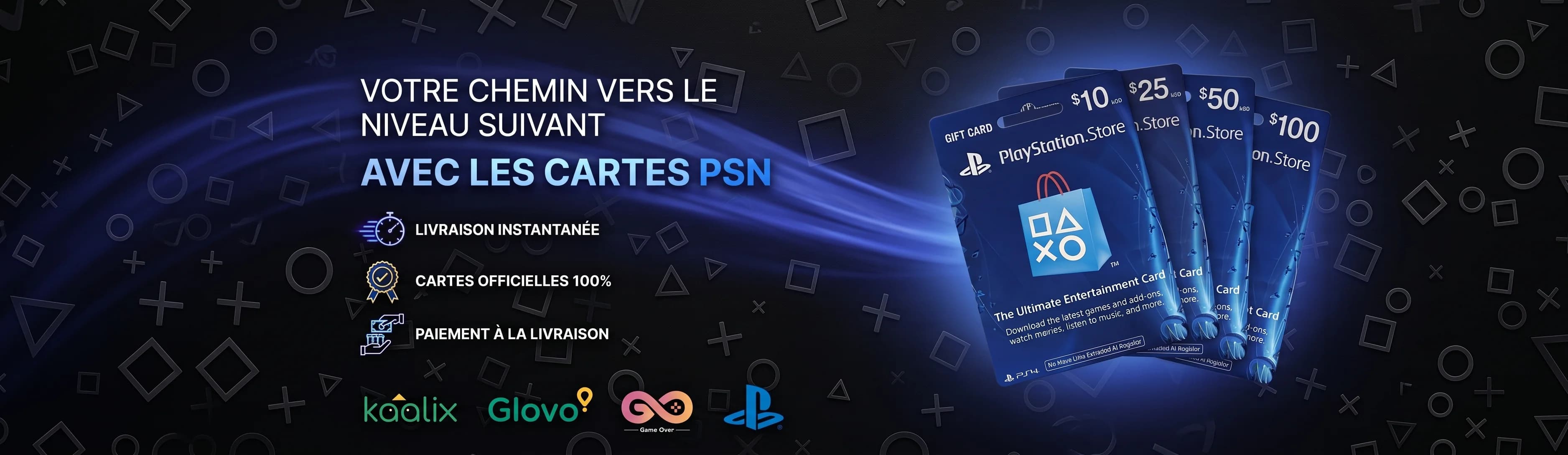 Carte PSN Maroc - code PlayStation Store avec livraison instantanée