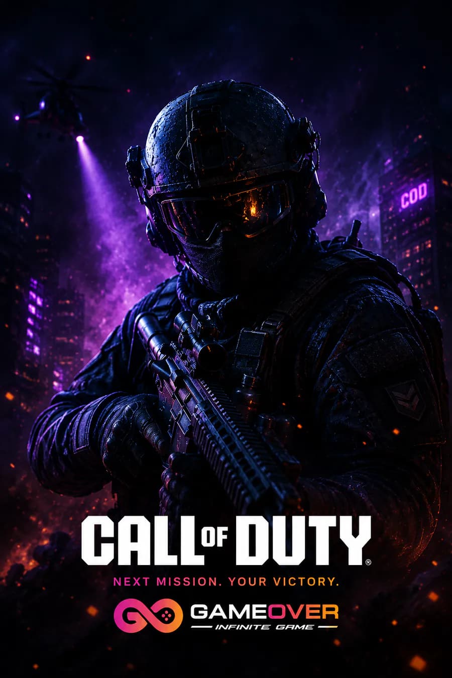 Call of Duty et GameOver Maroc, next mission your victory - arrière-plan