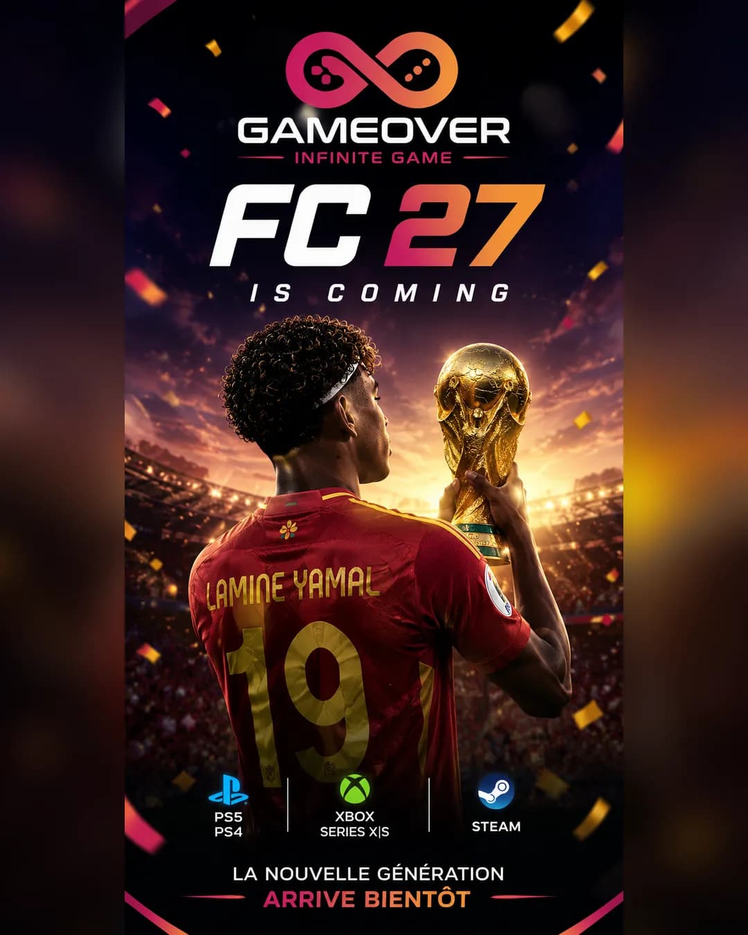 EA Sports FC 27 arrive bientôt sur PS5, PS4, Xbox Series X|S et Steam — GameOver Maroc - arrière-plan