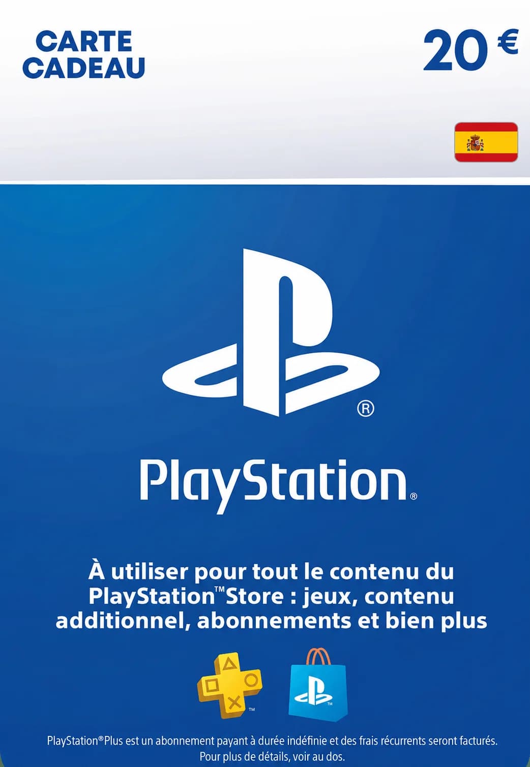 PSN ES 20 EUR - Carte PSN Maroc