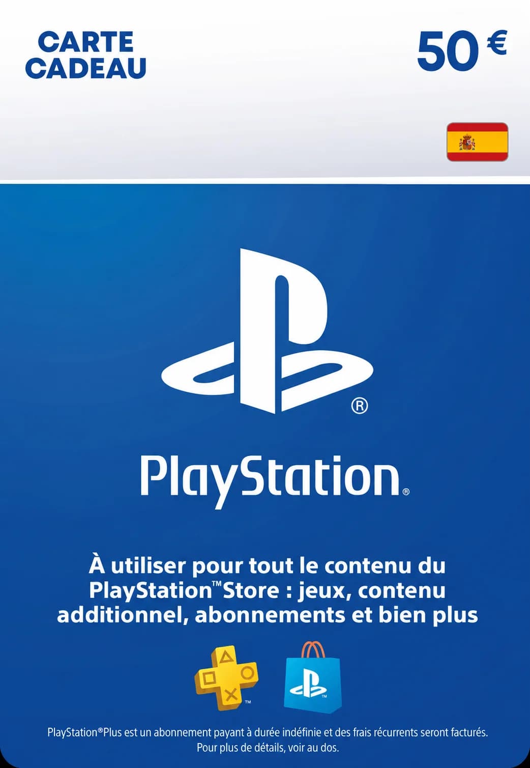 PSN ES 50 EUR - Carte PSN Maroc