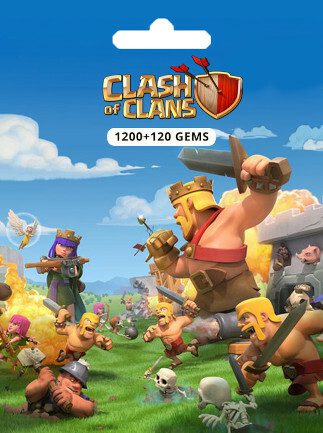 Clash of Clans 1200 120 Gems GLOBAL POINTS CURRENCIES 65380 2