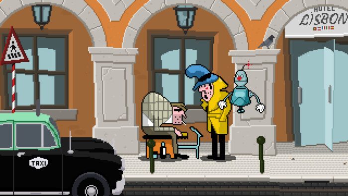 Detective Case and Clown Bot in Murder in the Hotel Lisbon Steam Key GLOBAL ADVENTURE 15931 2 2