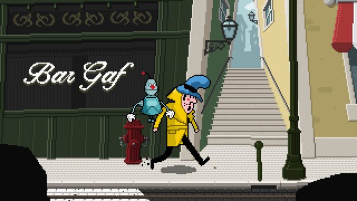 Detective Case and Clown Bot in Murder in the Hotel Lisbon Steam Key GLOBAL ADVENTURE 15931 2