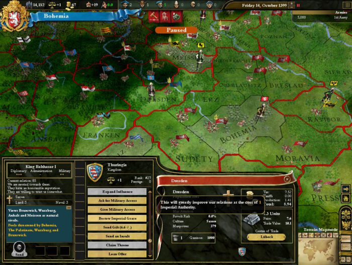 Europa Universalis III Heir to the Throne Steam Key GLOBAL DLCS 3498 2 6