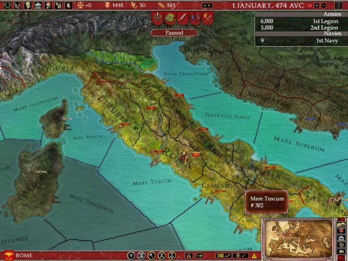 Europa Universalis Rome Gold Steam Key GLOBAL SIMULATOR 32612 2 7