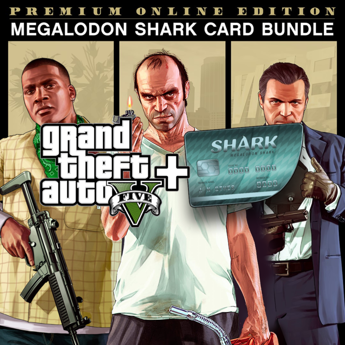 Grand Theft Auto V Premium Online Edition Megalodon Shark Card Bundle Rockstar Key GLOBAL ADVENTURE 3812 2