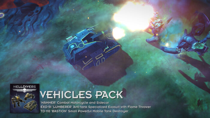 HELLDIVERS Vehicles Pack PC Steam Key GLOBAL EXTRA CONTENT 61119 2