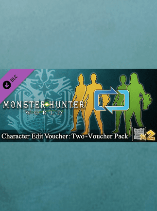 Monster Hunter World Character Edit Voucher Two Voucher Pack Steam Gift GLOBAL RACING 48680 2