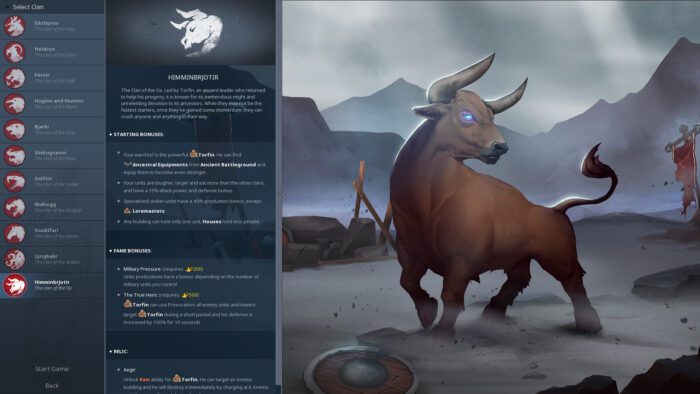 Northgard Himminbrjotir Clan of the Ox PC Steam Key GLOBAL EXTRA CONTENT 45938 2