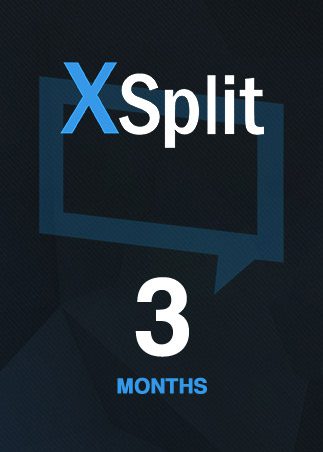 XSplit Premium GLOBAL 3 Months Key GLOBALAbonementXsplitAbonnements ABONNEMENTS 15315 2