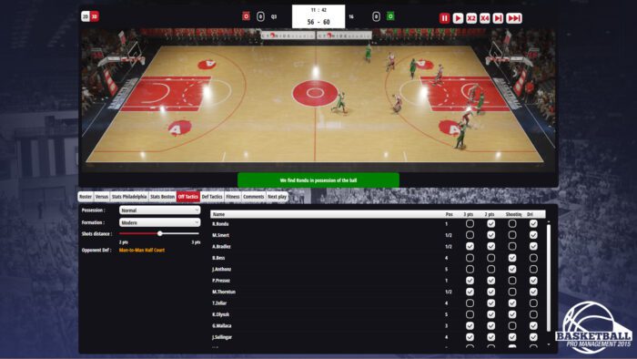 Basketball Pro Management 2015 PC Steam Key GLOBAL SIMULATOR 13885 2 8