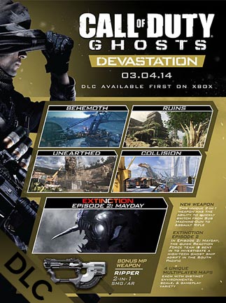 Call of Duty Ghosts Devastation Steam Gift GLOBAL DLCS 52320 2