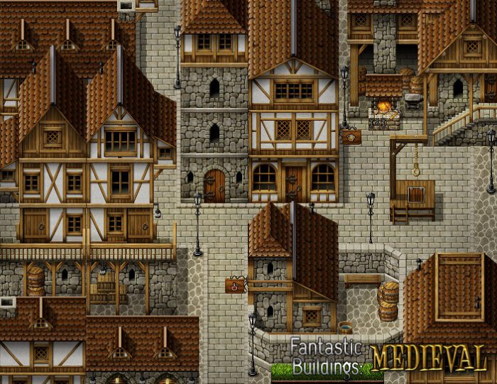 RPG Maker VX Ace Fantastic Buildings Medieval Steam Key GLOBAL DLCS 16553 2 1