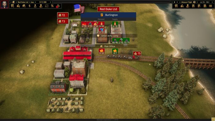 Railroad Corporation Civil War PC Steam Key GLOBAL EXTRA CONTENT 44608 2