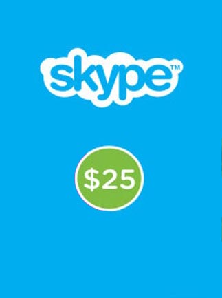 Skype Prepaid Gift Card 25 USD Skype GLOBAL GIFT CARDS 6504 2