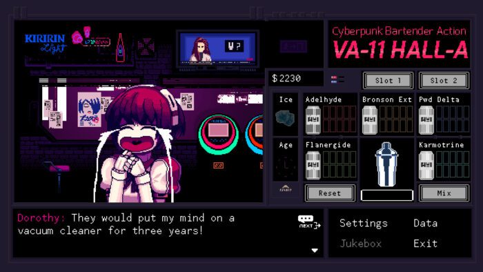 VA 11 Hall A Cyberpunk Bartender Action Steam Key GLOBAL ADVENTURE 48365 2 1