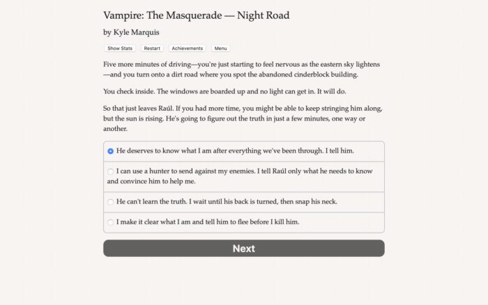 Vampire The Masquerade — Night Road PC Steam Key GLOBAL INDIE 57669 2 2