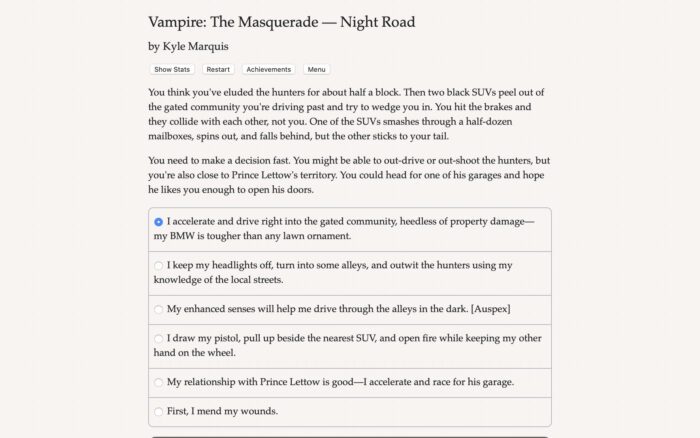 Vampire The Masquerade — Night Road PC Steam Key GLOBAL INDIE 57669 2 4