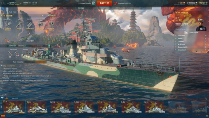 World of Warships Anshan Pack Steam Gift GLOBAL DLCS 56189 2 3